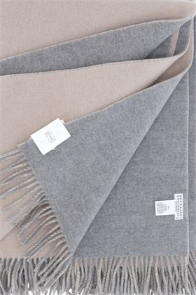 coperta in cashmere con bordo Brunello Cucinelli | MPLA98162LCC251